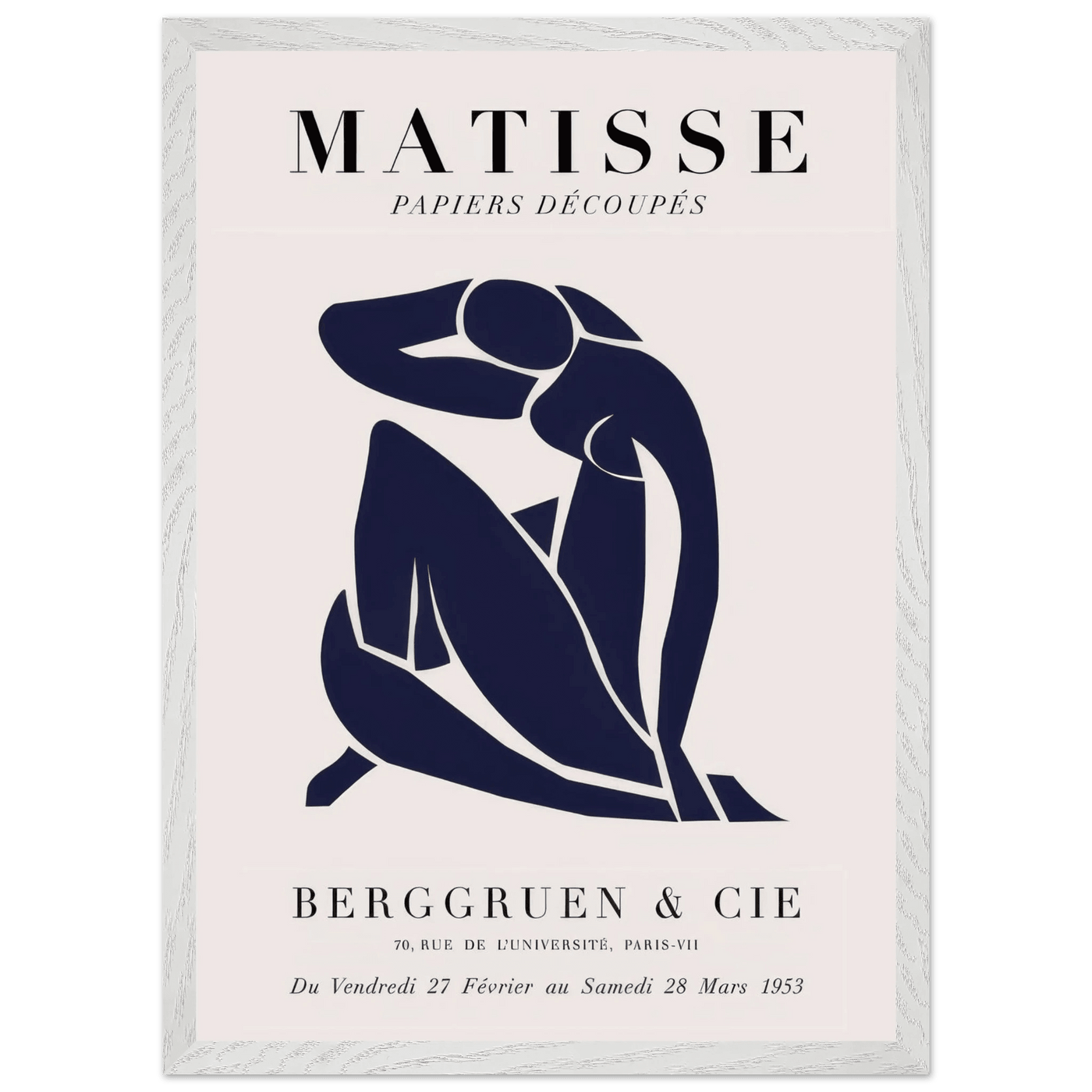 Papiers Découpés Blue Nude II Artwork - Elegant Piece for Your Space - Vibrantwalls