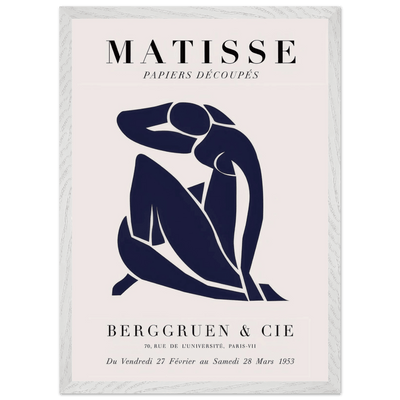 Papiers Découpés Blue Nude II Artwork - Elegant Piece for Your Space - Vibrantwalls