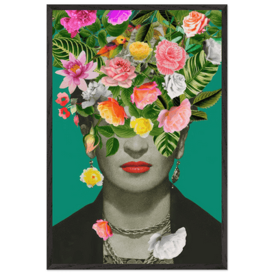 Floral Frida Artwork - Vibrant and Inspiring Home Decor - Vibrantwalls