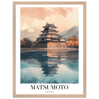 Matsumoto Japan Framed Poster – Serene Travel Wall Art with Wooden Frame - Vibrantwalls