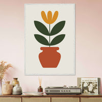 Abstract Potted Floral Art - Vibrantwalls