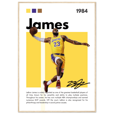 LeBron James King James Lakers Art Print - Vibrantwalls