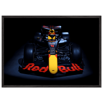 Red Bull Racing F1 Car Framed Poster – Premium Wooden Frame Art - Vibrantwalls