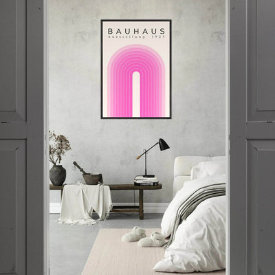 Bauhaus Pink Gradient Arch - Vibrantwalls