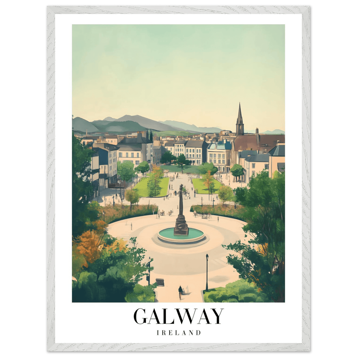 Galway Ireland Framed Poster – Vintage Travel Wall Art with Rustic Charm & Your Choice of Frame - Vibrantwalls