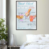 Guest Check Cocktail Poster Wall Art - Vibrantwalls