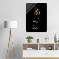 Stephen Curry 'Night Night' Acrylic Print – Iconic, Modern & Durable NBA Art - Vibrantwalls