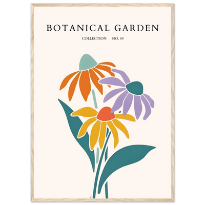 Botanical Garden Collection Framed Poster – Abstract Floral Art Print | Vibrant Colors, Ready-to-Hang - Vibrantwalls