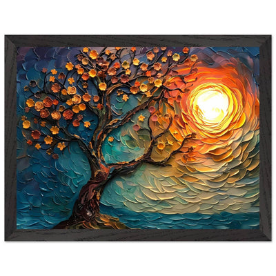 Tree of Life Textured Sunset Palette - Vibrantwalls