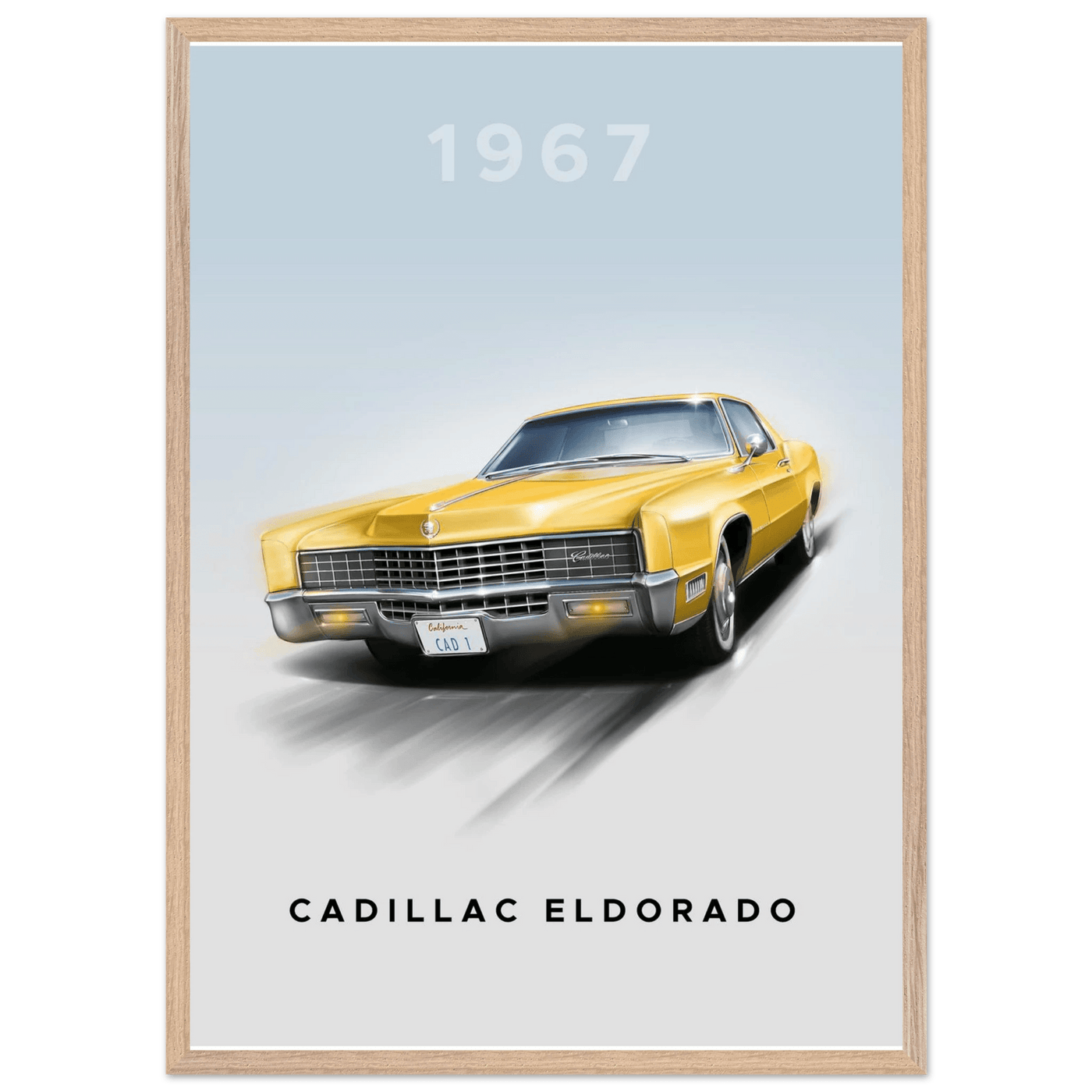 1967 Cadillac Eldorado - Iconic American Luxury Framed Poster | Premium Wall Art, Ready-to-Hang in Your Style - Vibrantwalls
