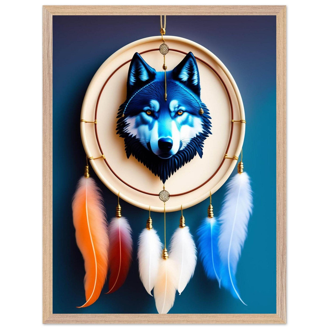 Mystic Wolf Dreamcatcher - Vibrantwalls