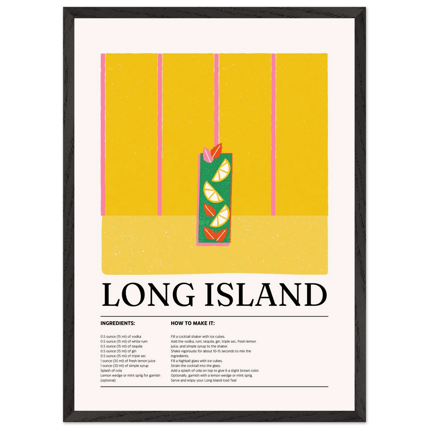 Long Island Iced Tea Recipe Party Drink - Vibrantwalls