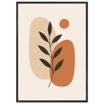Abstract Botanical Earthy Desert Plant Design - Vibrantwalls