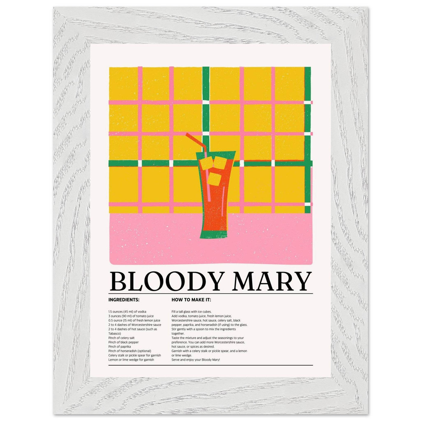 Retro Bloody Mary Cocktail Recipe - Vibrantwalls