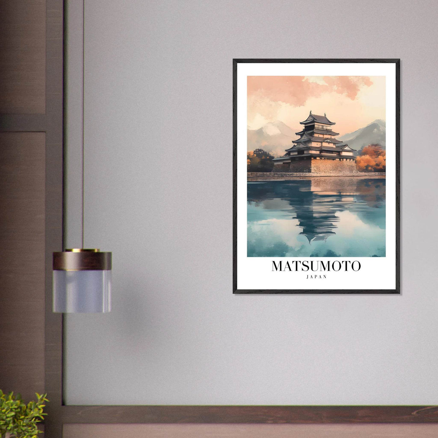 Matsumoto Japan Framed Poster – Serene Travel Wall Art with Wooden Frame - Vibrantwalls