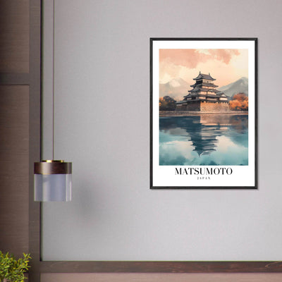 Matsumoto Japan Framed Poster – Serene Travel Wall Art with Wooden Frame - Vibrantwalls