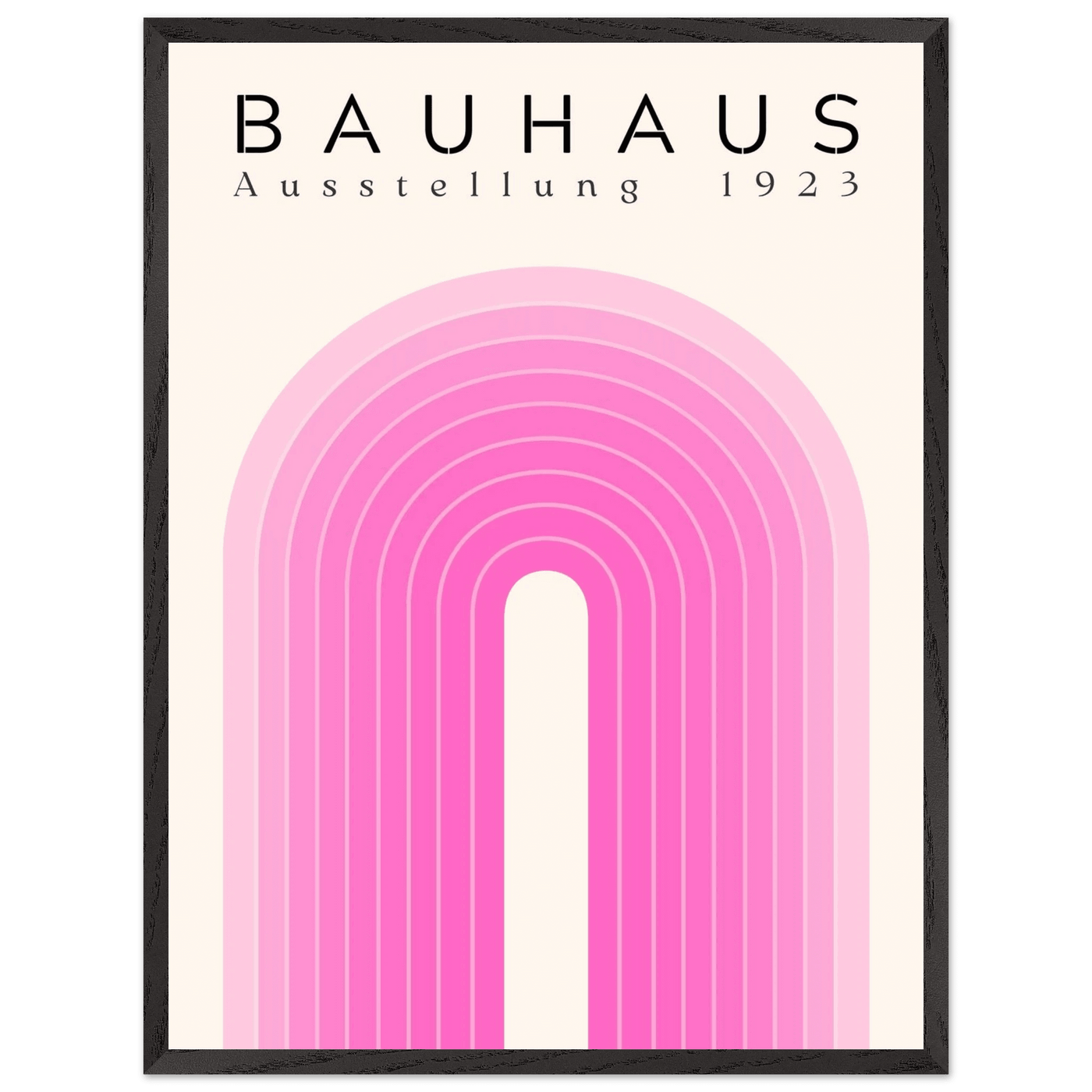Bauhaus Pink Gradient Arch - Vibrantwalls