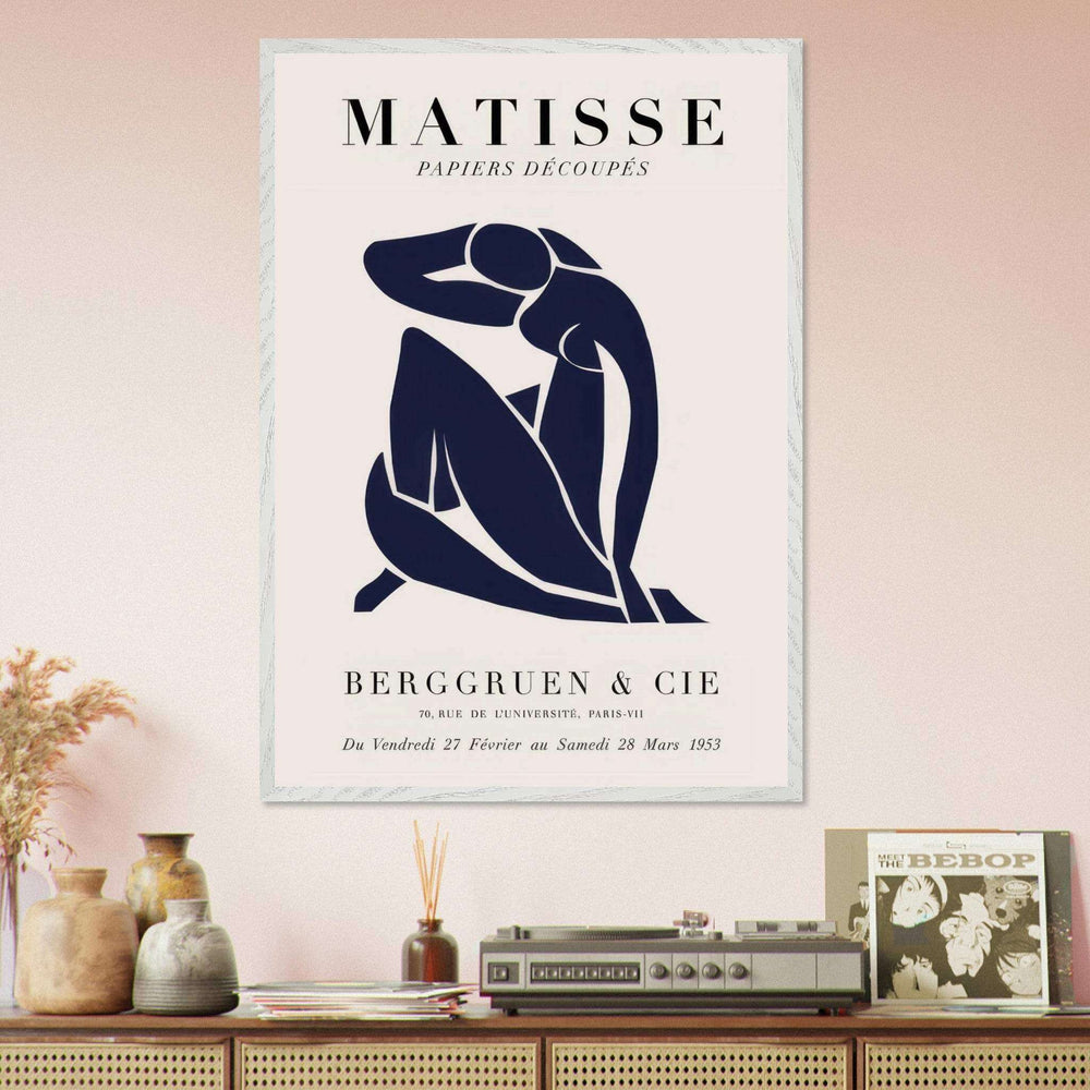 Papiers Découpés Blue Nude II Artwork - Elegant Piece for Your Space - Vibrantwalls
