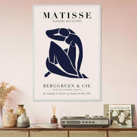Papiers Découpés Blue Nude II Artwork - Elegant Piece for Your Space - Vibrantwalls