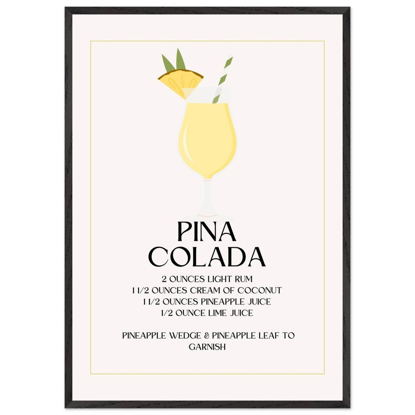 Pina Colada Cocktail Recipe - Vibrantwalls