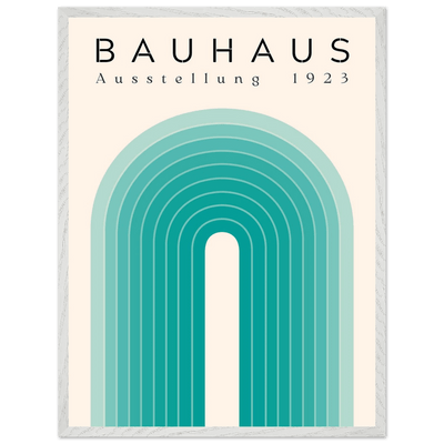 Bauhaus Ausstellung 1923 Teal & Cream - Vibrantwalls