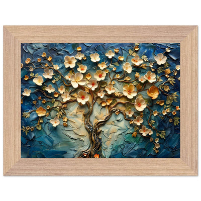 Textured Tree of Life Impasto Blooms - Vibrantwalls