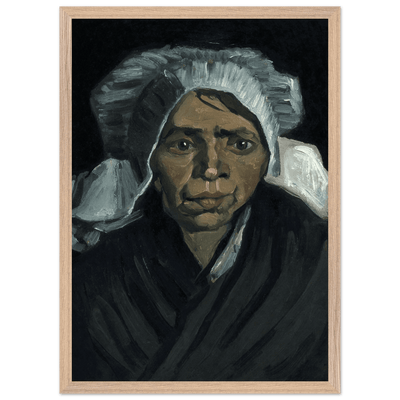 Peasant Woman Sculpture - Exquisite Head of a Peasant Woman Art Piece - Vibrantwalls