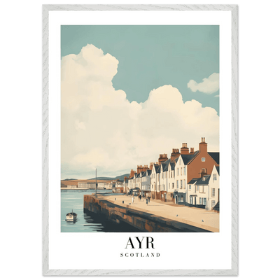 Ayr Scotland Framed Poster – Coastal Charm Wall Art with Custom Wooden Frame Options - Vibrantwalls