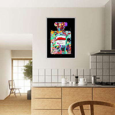 Vibrant Pop Art Chanel No. 5 Perfume Print - Framed & Ready-to-Hang - Vibrantwalls