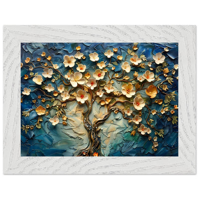 Textured Tree of Life Impasto Blooms - Vibrantwalls