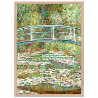 Bridge Over a Pond Art Print - Water Lilies Decorative Artwork for Your Space - Vibrantwalls