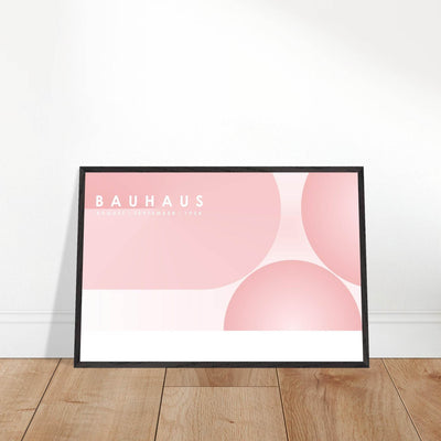 Bauhaus-Style Soft Pink Geometric - Vibrantwalls