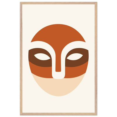 Abstract Desert Landscape Face - Vibrantwalls