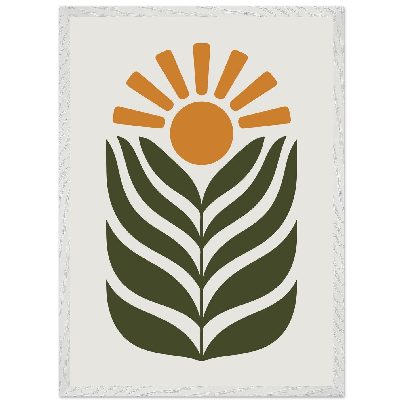 Desert Sun & Plant - Vibrantwalls