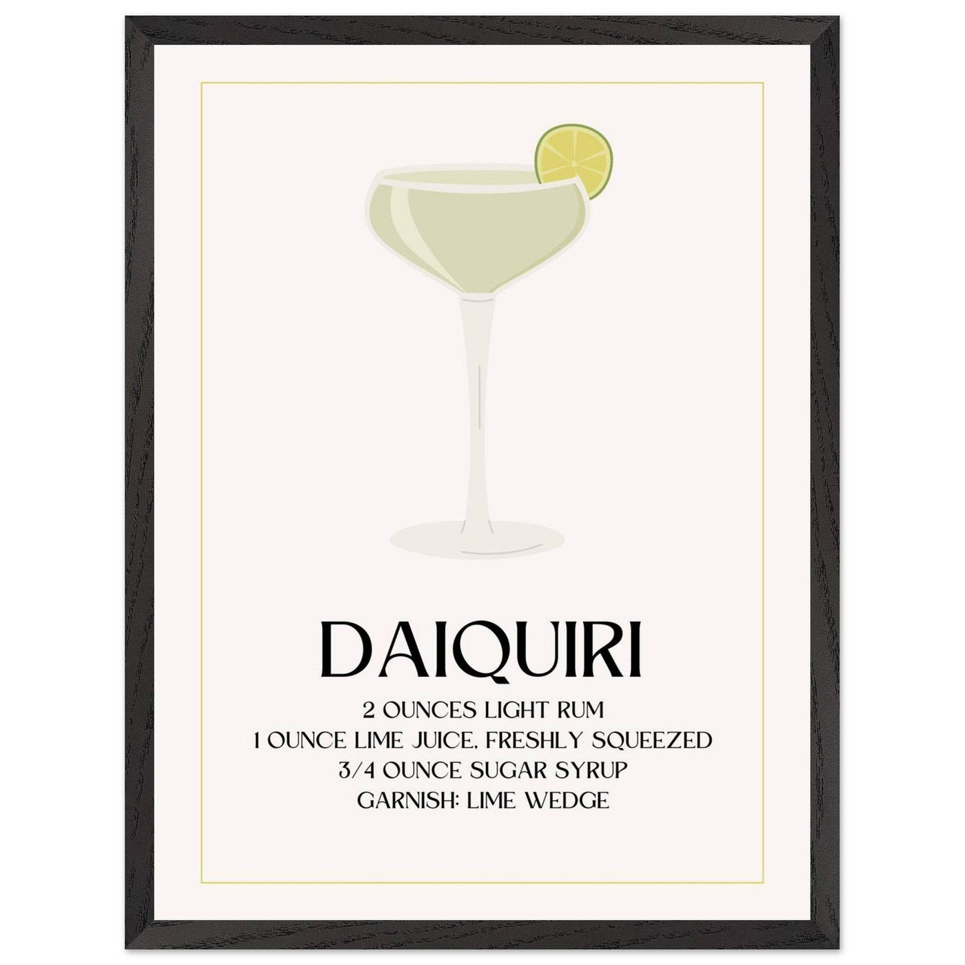 Classic Daiquiri Cocktail Recipe - Vibrantwalls