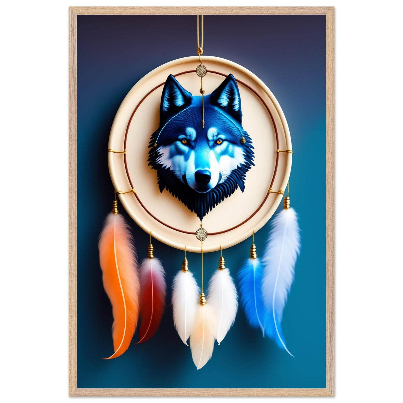 Mystic Wolf Dreamcatcher - Vibrantwalls