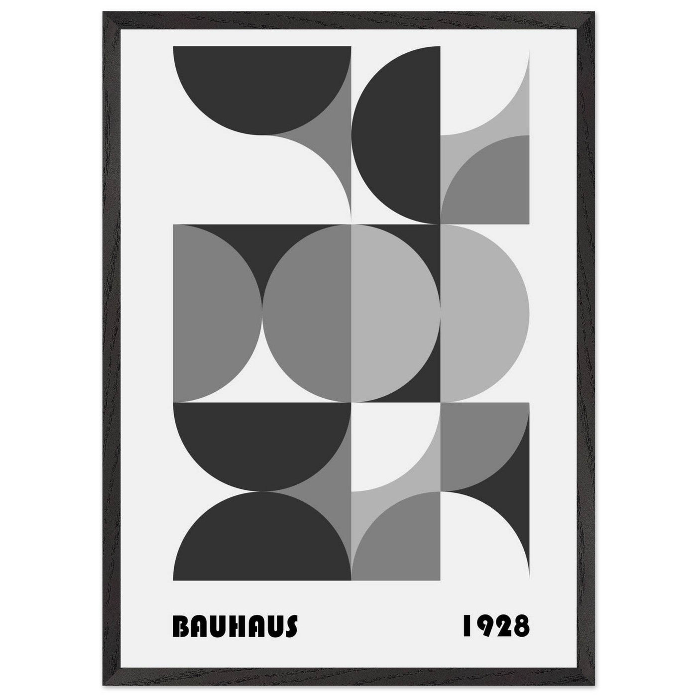 Bauhaus 1928 - Geometric Monochrome - Vibrantwalls