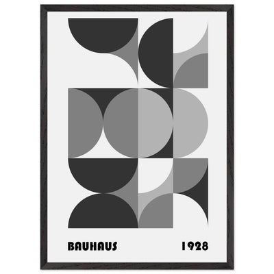 Bauhaus 1928 - Geometric Monochrome - Vibrantwalls