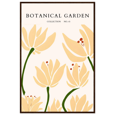 Botanical Garden Framed Art Print – Minimalist Floral Design & Nature-Inspired Posters | Ready-to-Hang - Vibrantwalls