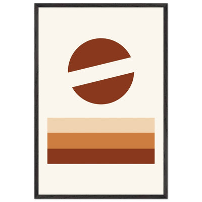 Abstract Desert Landscape Earthy Tones - Vibrantwalls