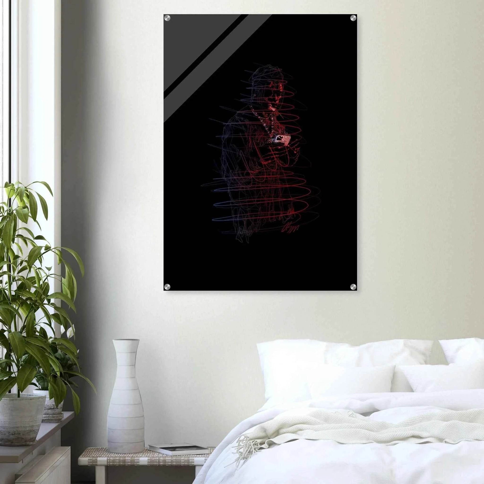 Connor McGregor 'Mystic Mac' Abstract Acrylic Print – Dynamic, Neon-Effect Wall Art in Multiple Sizes - Vibrantwalls