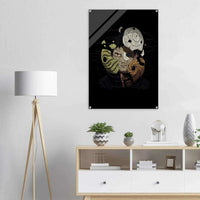 Anime Warrior Acrylic Print – Dynamic, Textured, Modern Wall Art in various sizes - Vibrantwalls