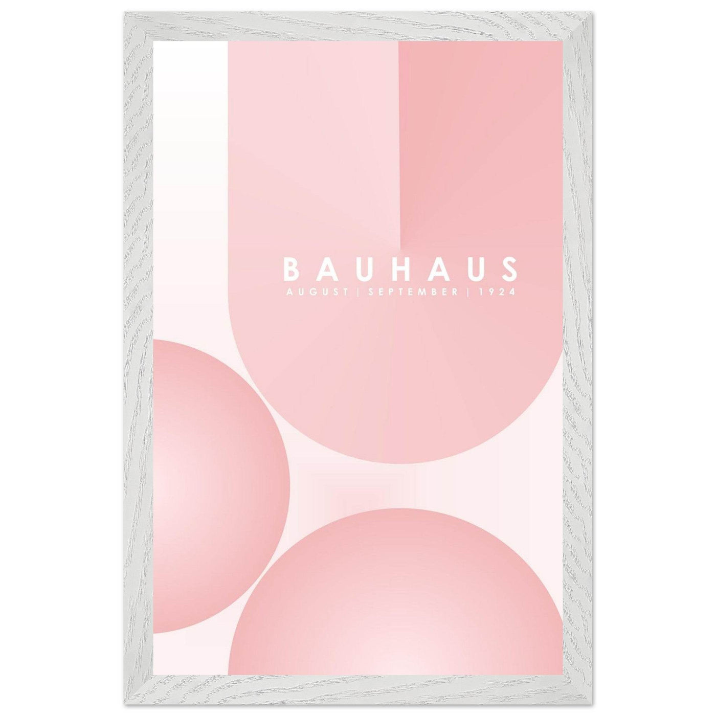 Bauhaus Soft Pink Geometric Design for Contemporary Spaces - Vibrantwalls