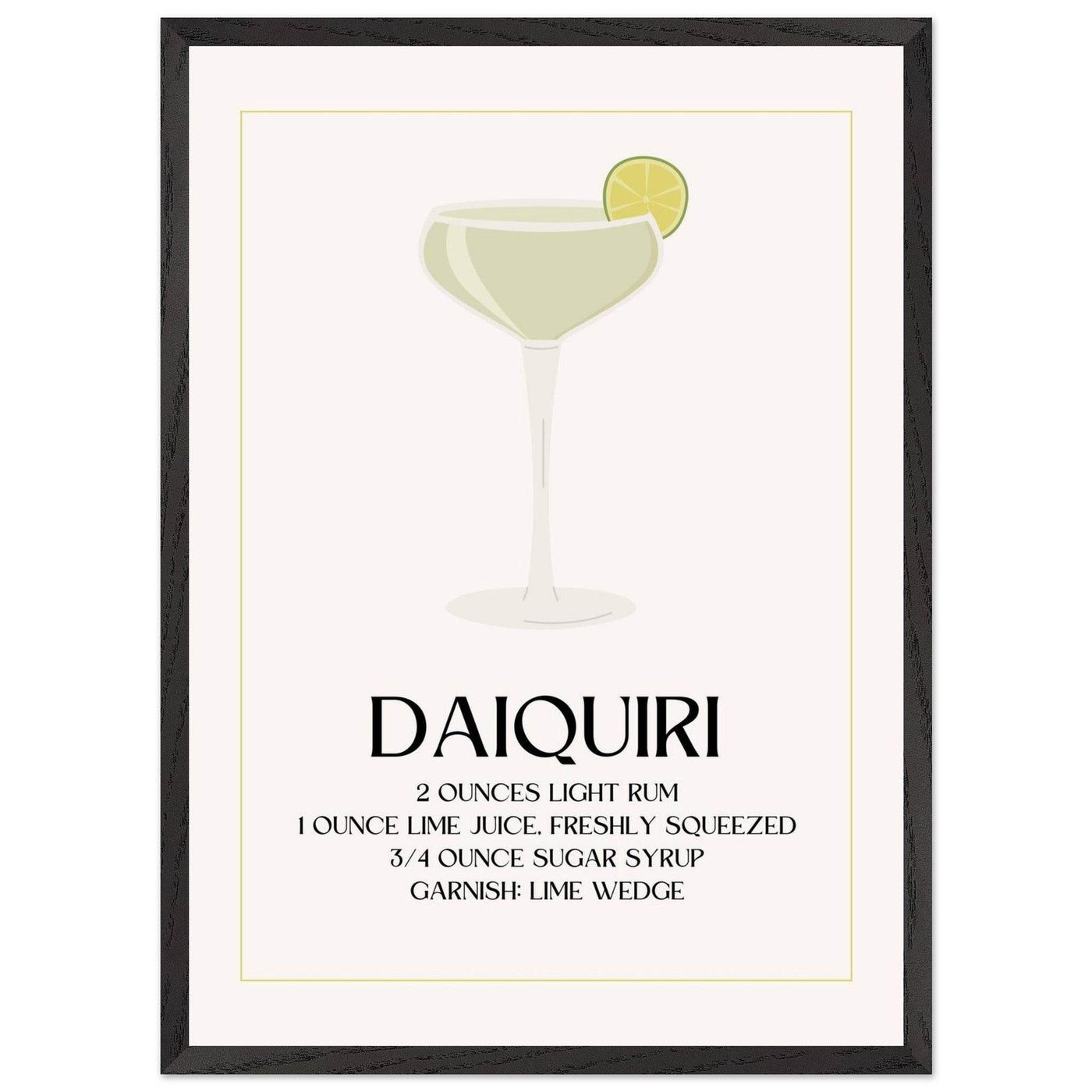 Classic Daiquiri Cocktail Recipe - Vibrantwalls