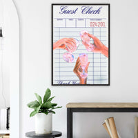 Retro Aesthetic Guest Check Wall Art - Vibrantwalls