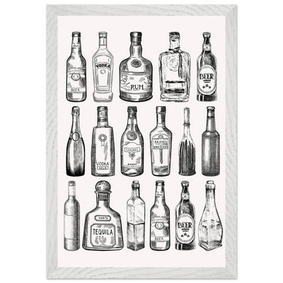 Gin Tonic Cocktail Recipe Classic Bar Print - Vibrantwalls