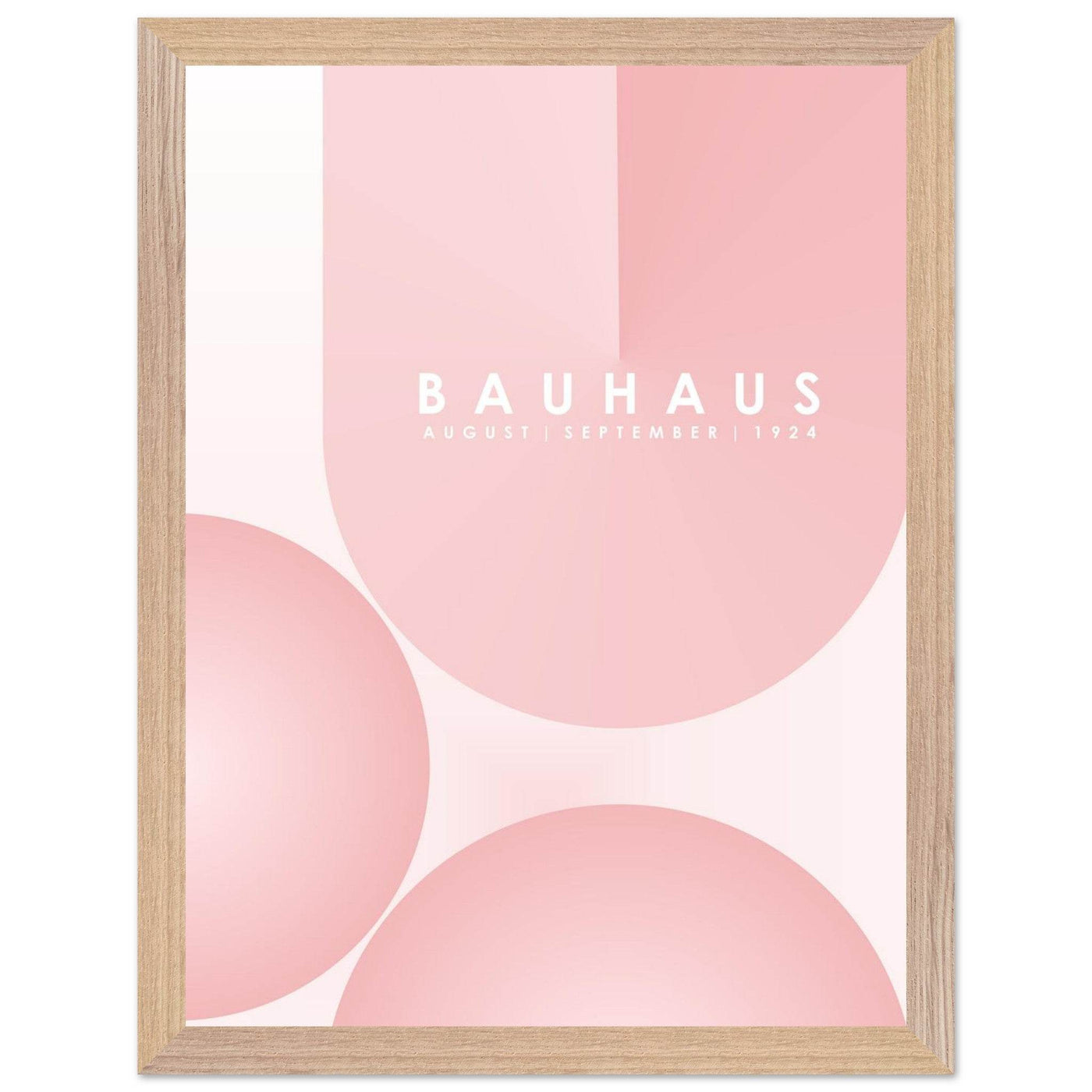 Bauhaus Soft Pink Geometric Design for Contemporary Spaces - Vibrantwalls
