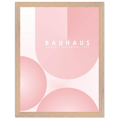 Bauhaus Soft Pink Geometric Design for Contemporary Spaces - Vibrantwalls