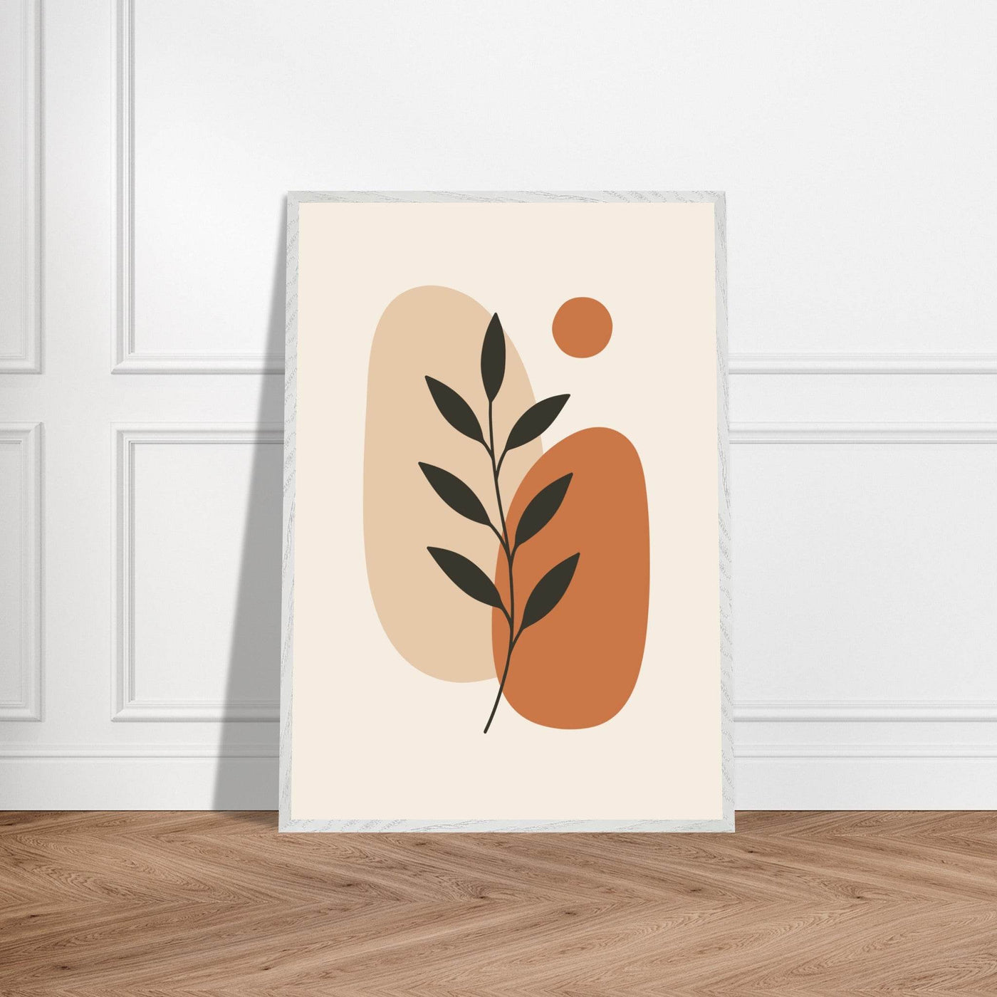 Abstract Botanical Earthy Desert Plant Design - Vibrantwalls