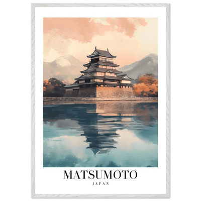 Matsumoto Japan Framed Poster – Serene Travel Wall Art with Wooden Frame - Vibrantwalls